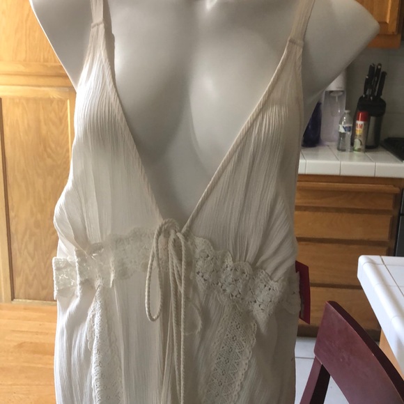 Wrap, cream colored, ties in the front - Picture 2 of 6